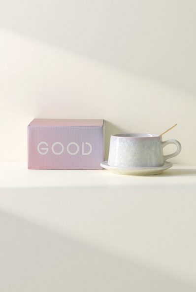 Coffee Cup with Crystallized Glaze, Intangible Cultural Heritage Porcelain