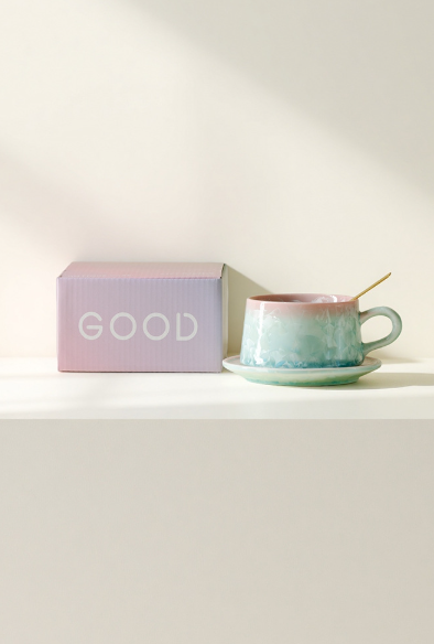 Coffee Cup with Crystallized Glaze, Intangible Cultural Heritage Porcelain