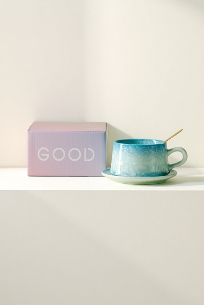 Coffee Cup with Crystallized Glaze, Intangible Cultural Heritage Porcelain