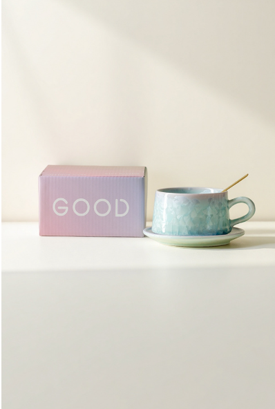 Coffee Cup with Crystallized Glaze, Intangible Cultural Heritage Porcelain